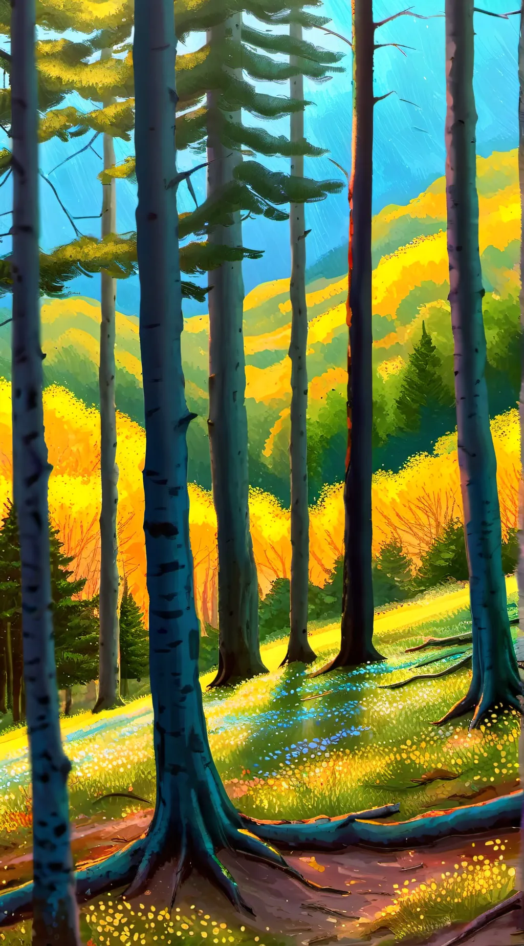 ai character: hike background