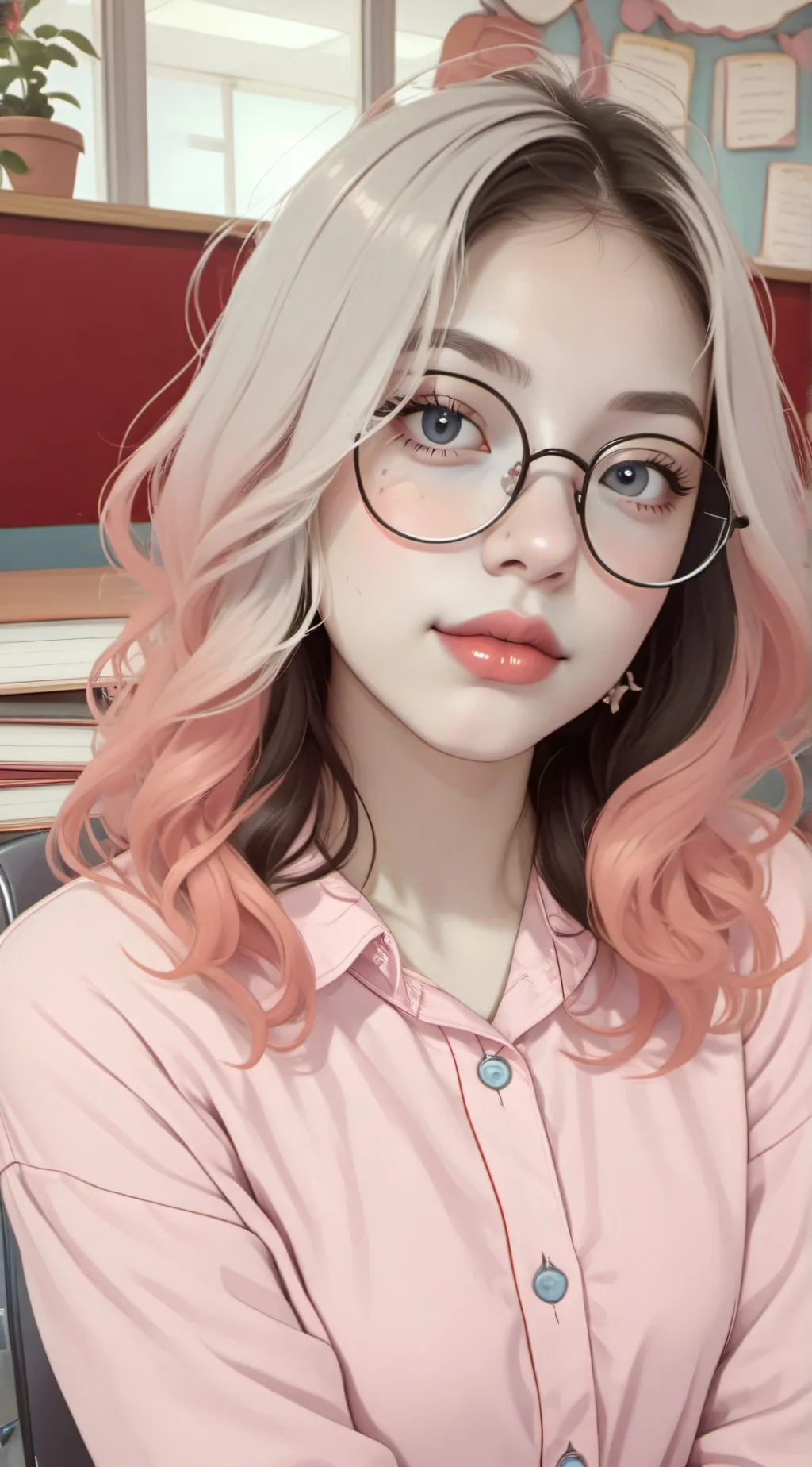 ai character: Ava wolfhard background