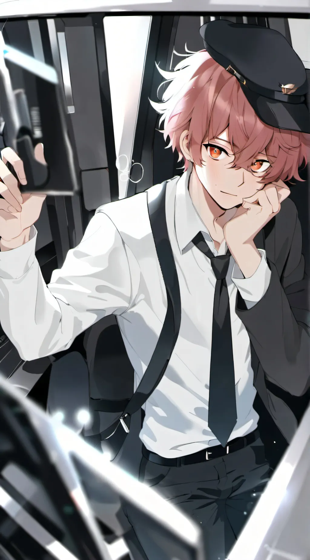 ai character: ash background