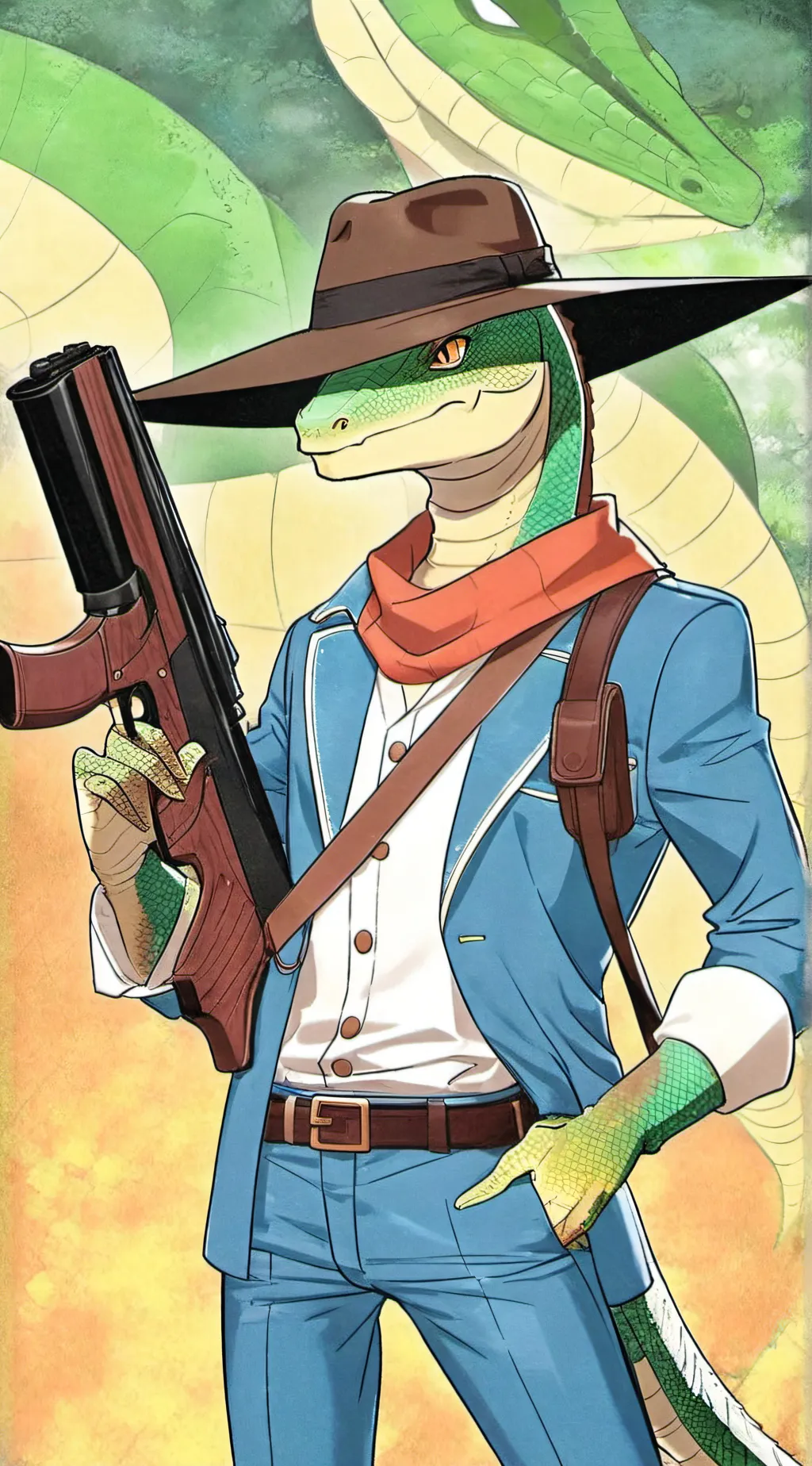 ai character: Striker background