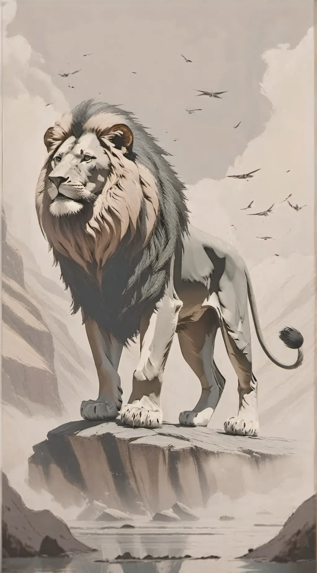 ai character: lion family background