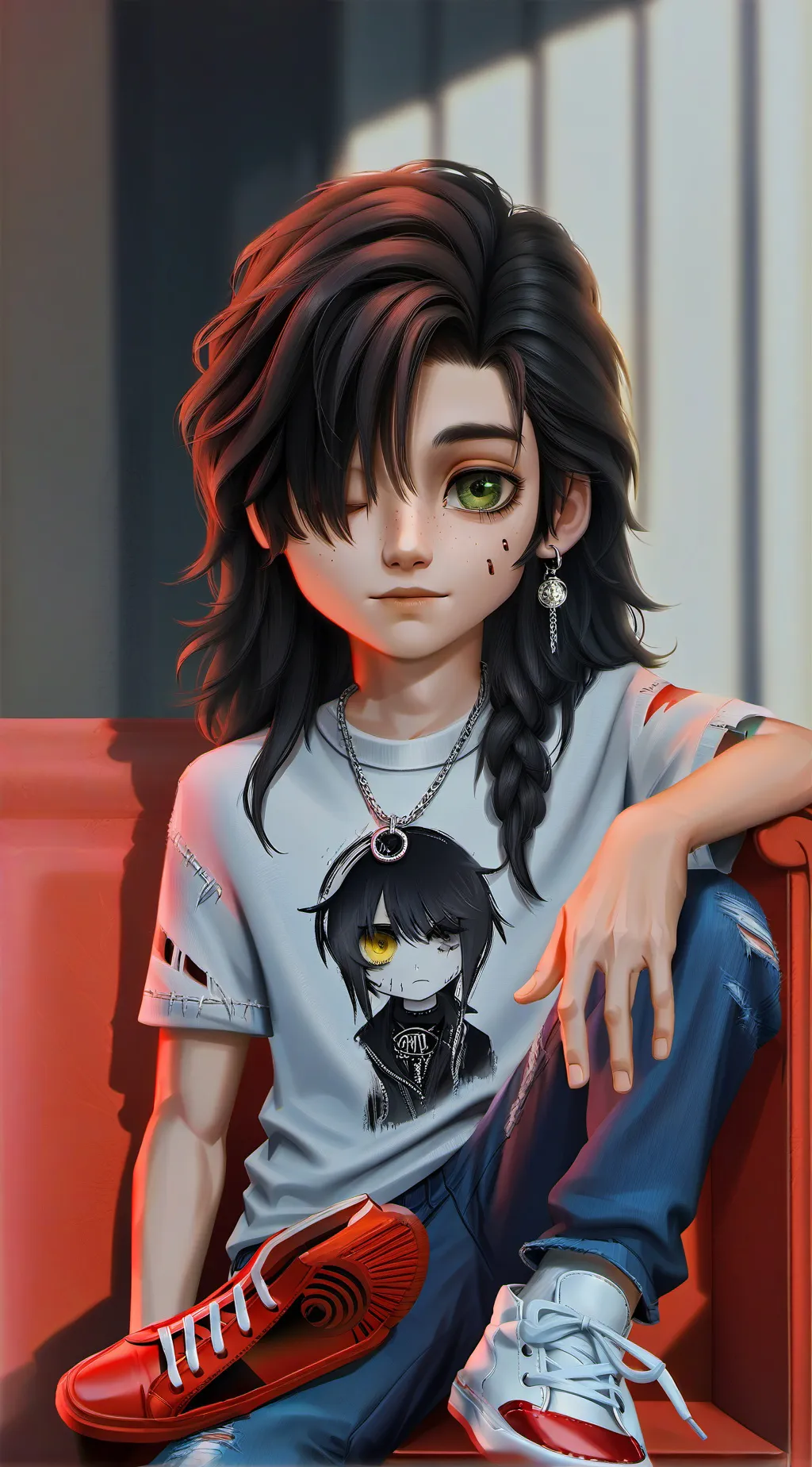 ai character: Adrien Broderick background