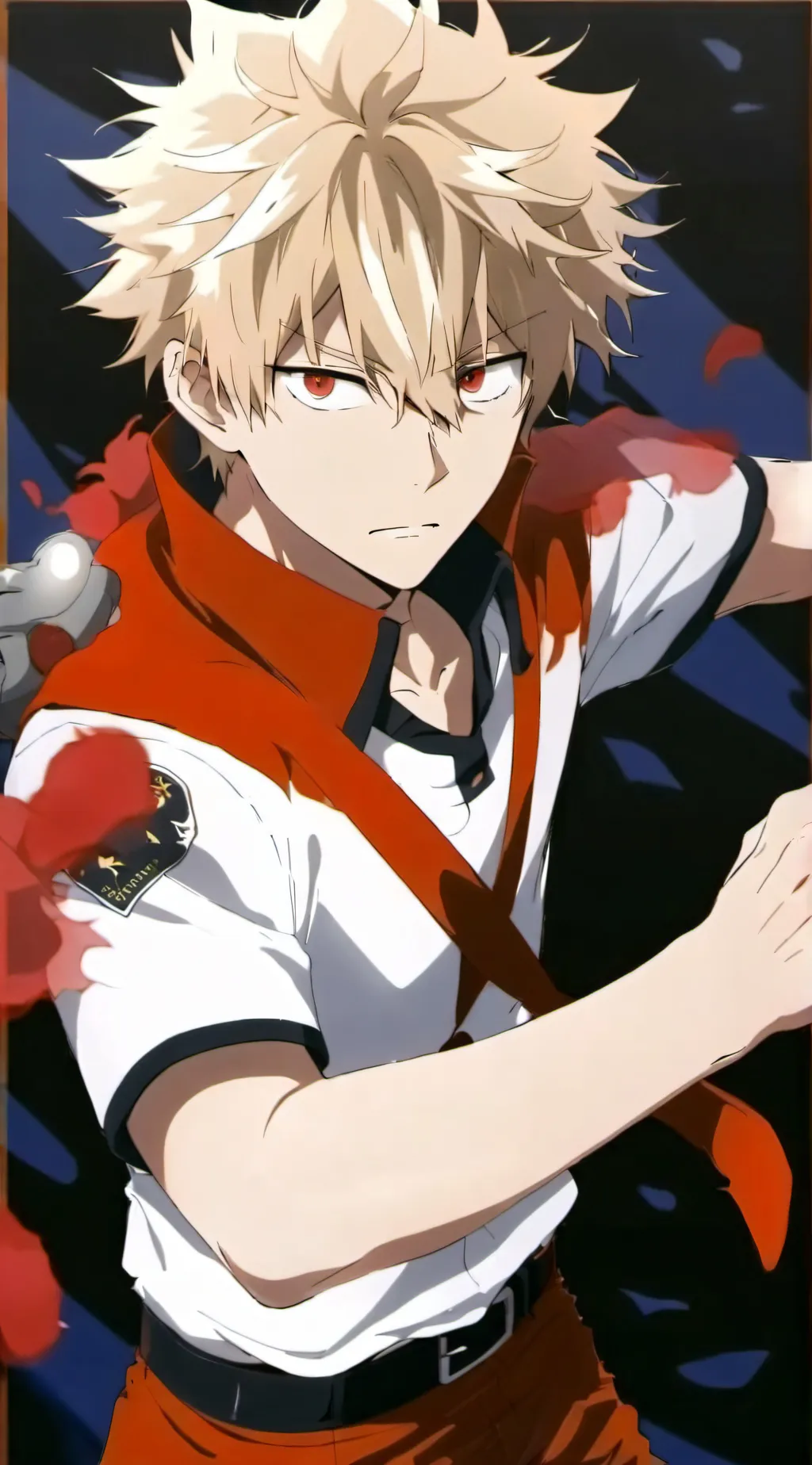 ai character: Katsuki Bakugo background