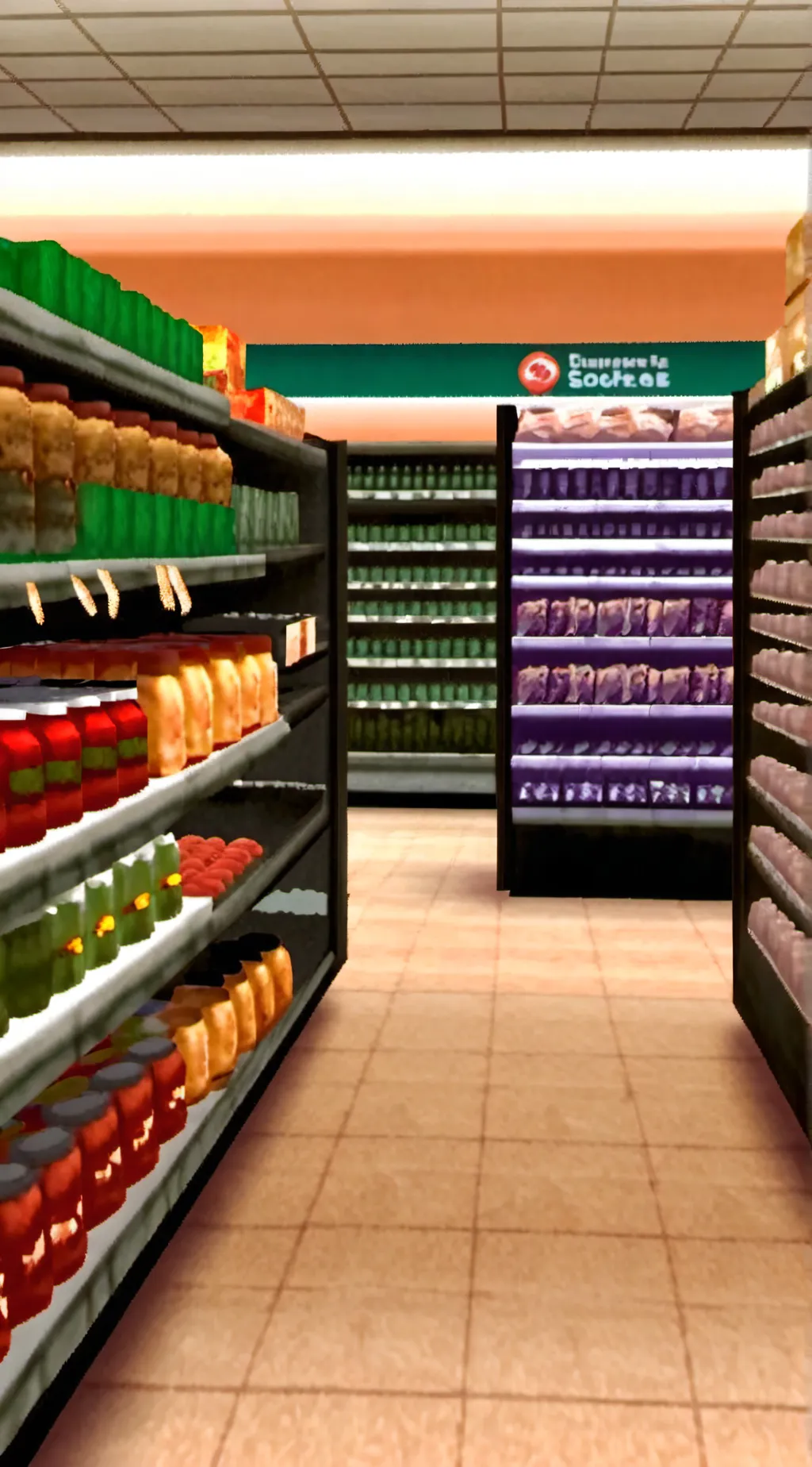 ai character: FPE Supermarket background