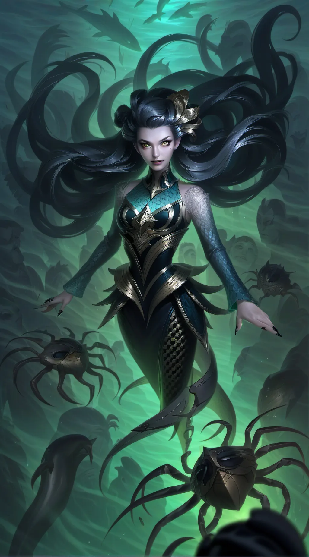 ai character: siren background