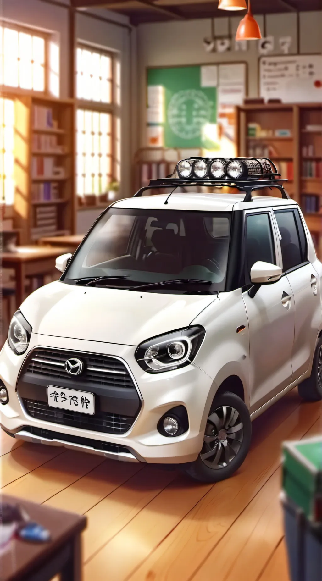 ai character: Kei Car University background