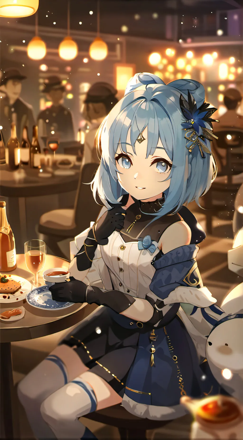 ai character: Ashley  background