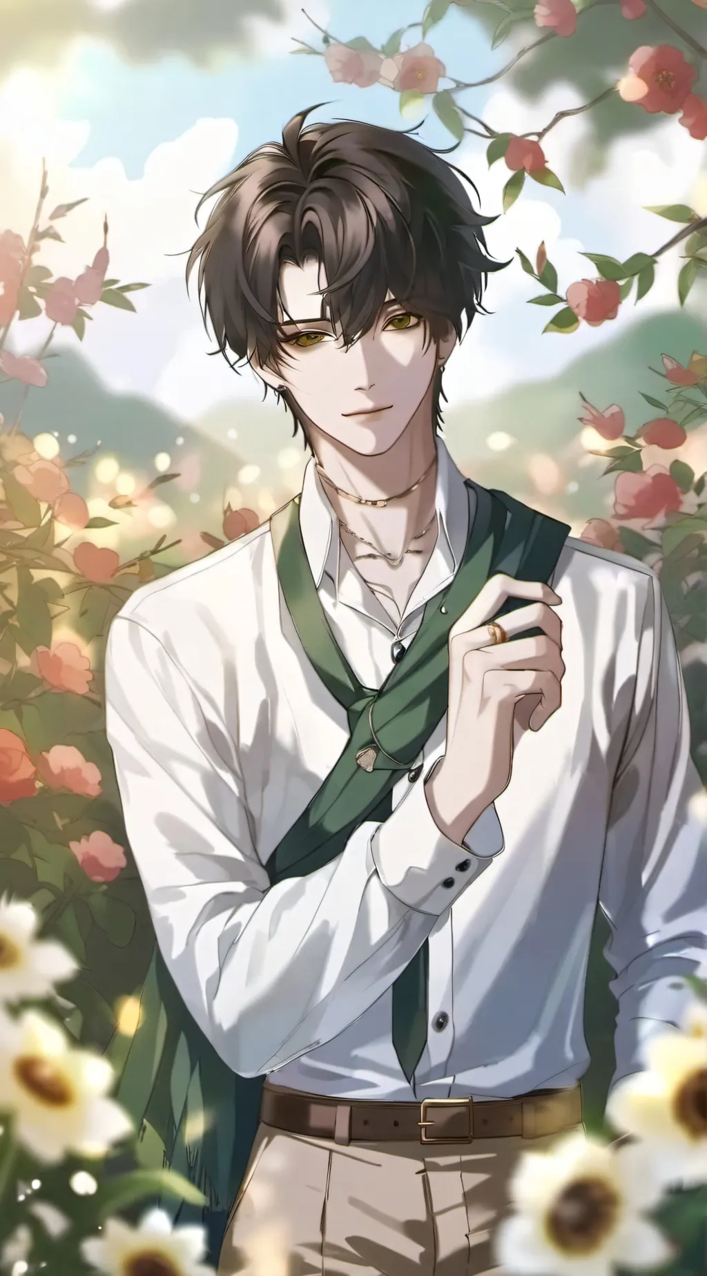 ai character: Aiden  background