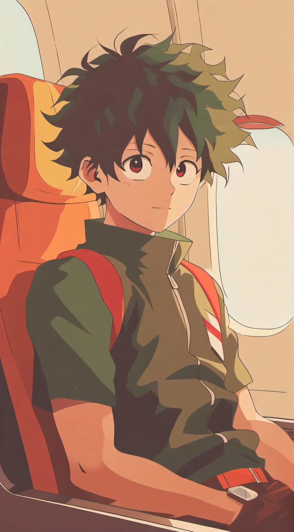 ai character: mha plane ride background