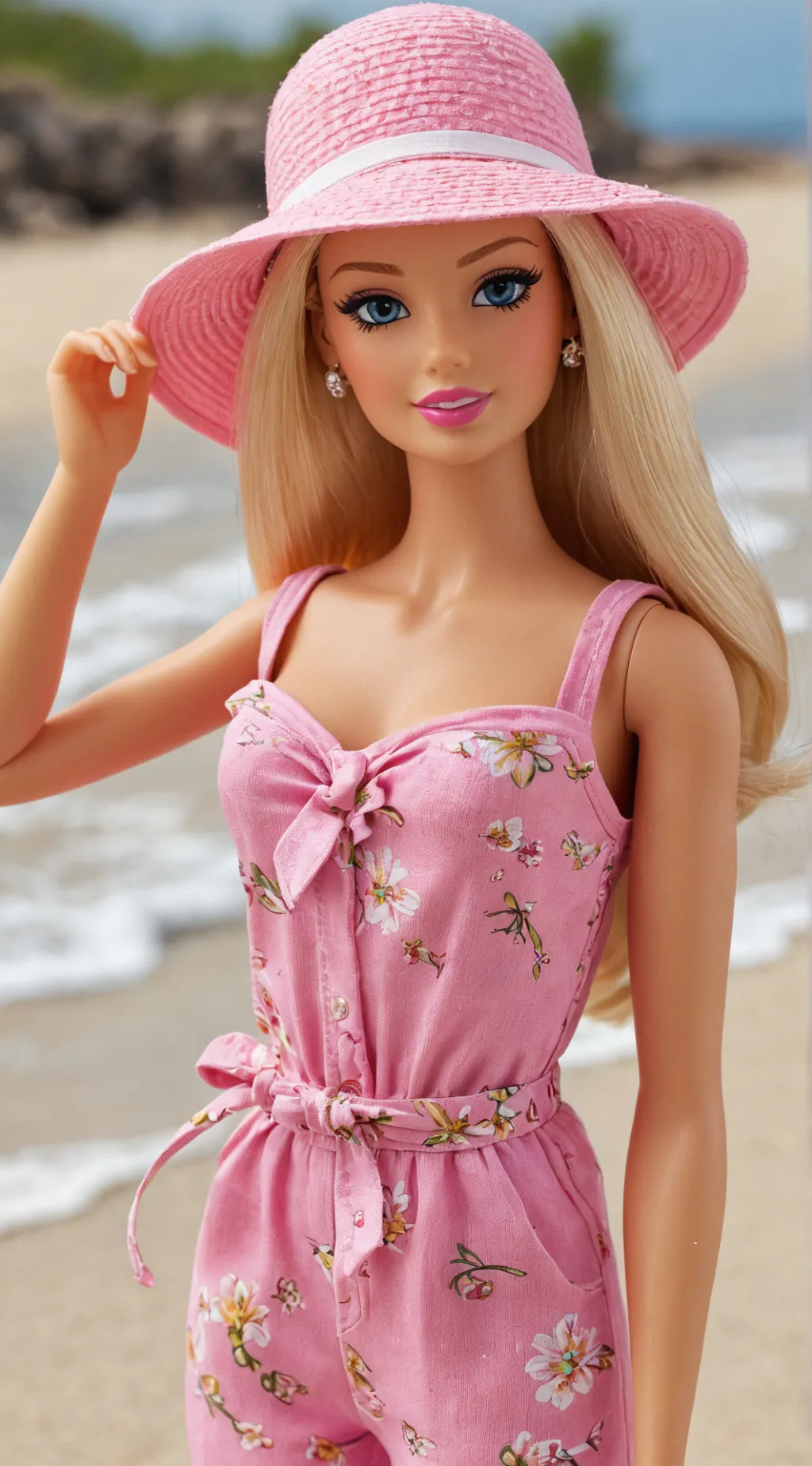 ai character: barbie 🩷 background