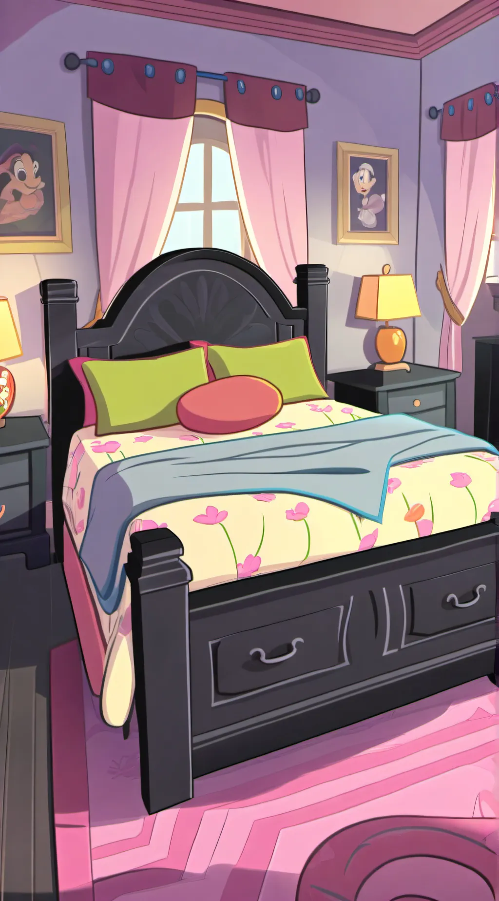 ai character: HH sleepover background