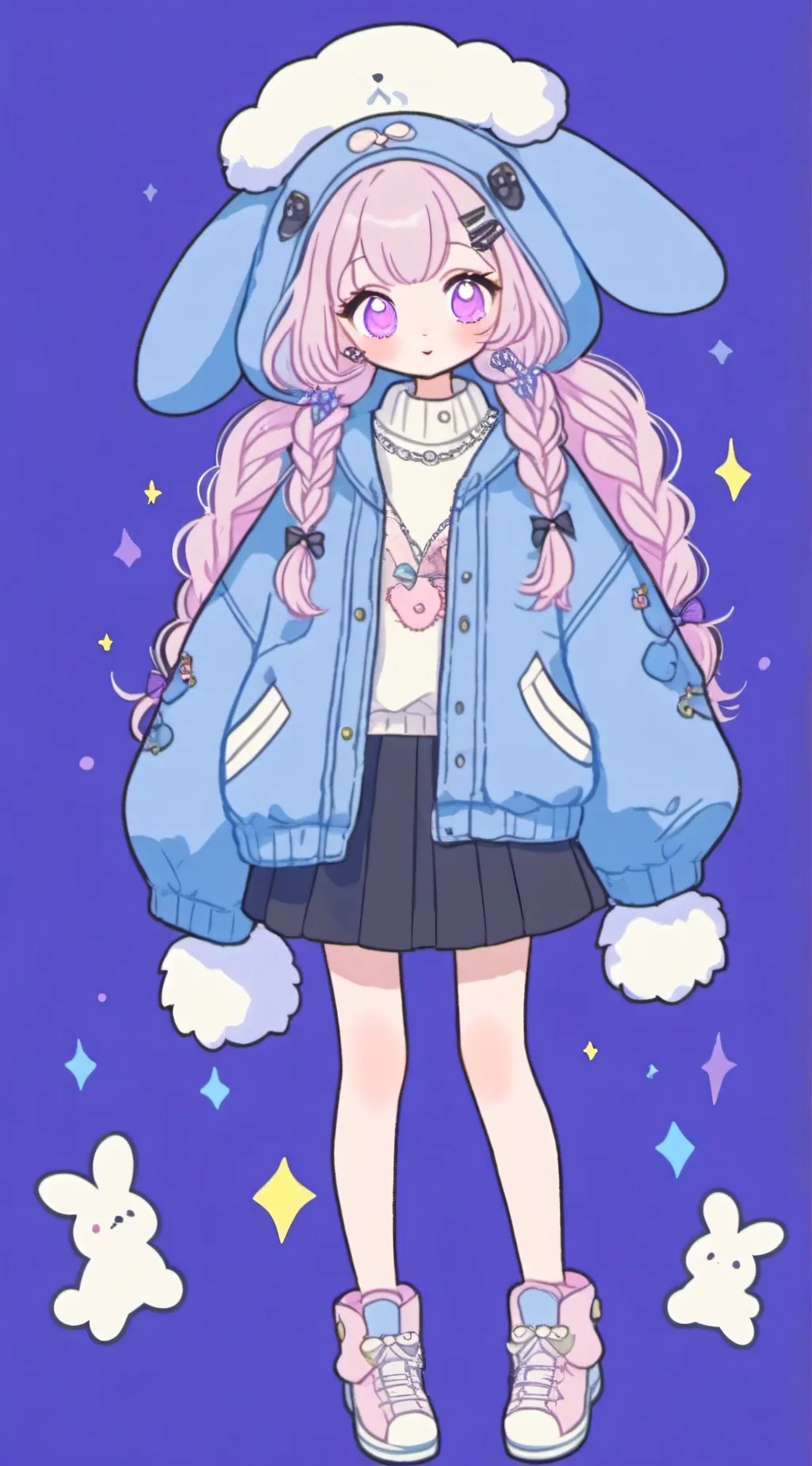 ai character: hh beach background