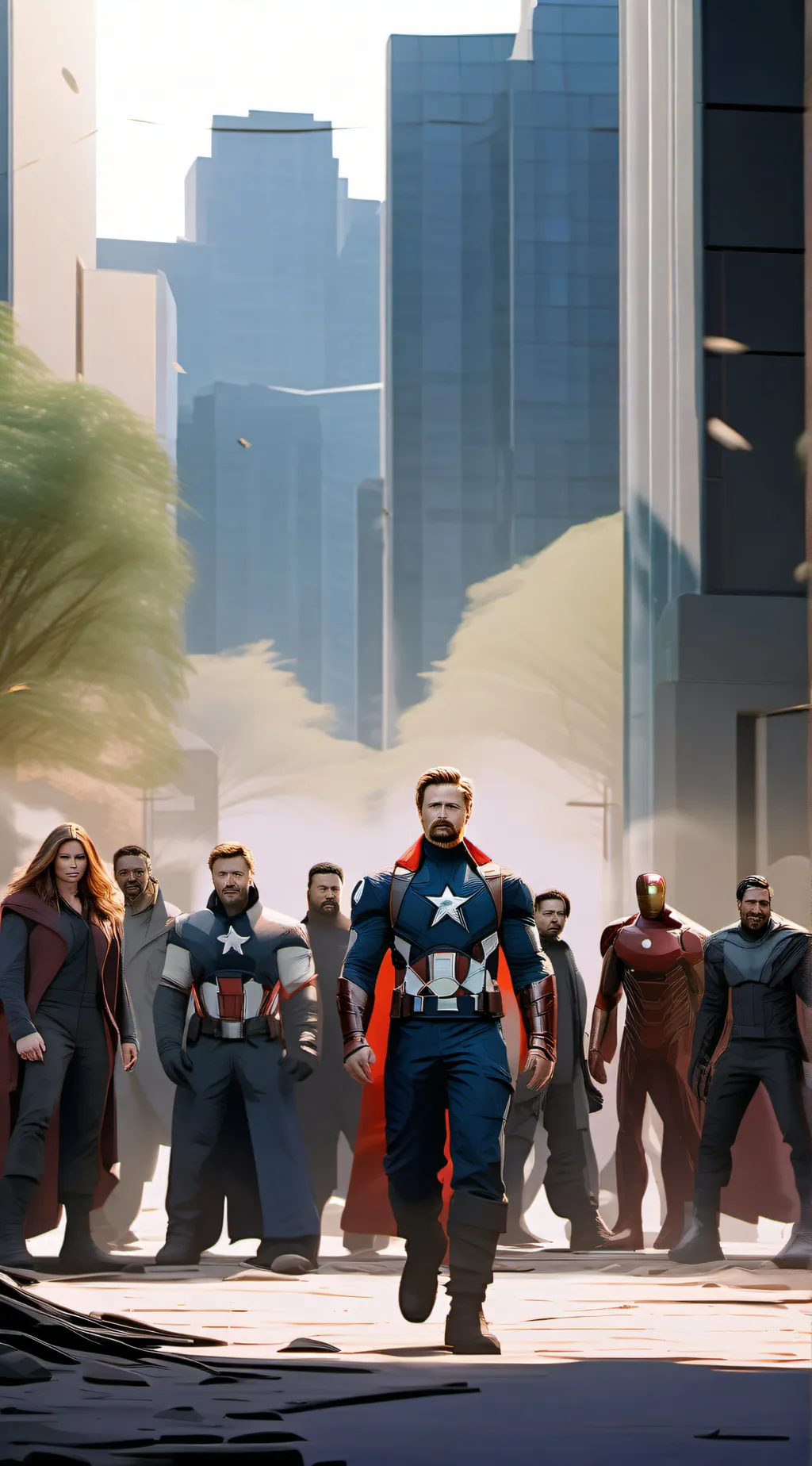 ai character: 🇺🇸Avengers🇺🇸 background