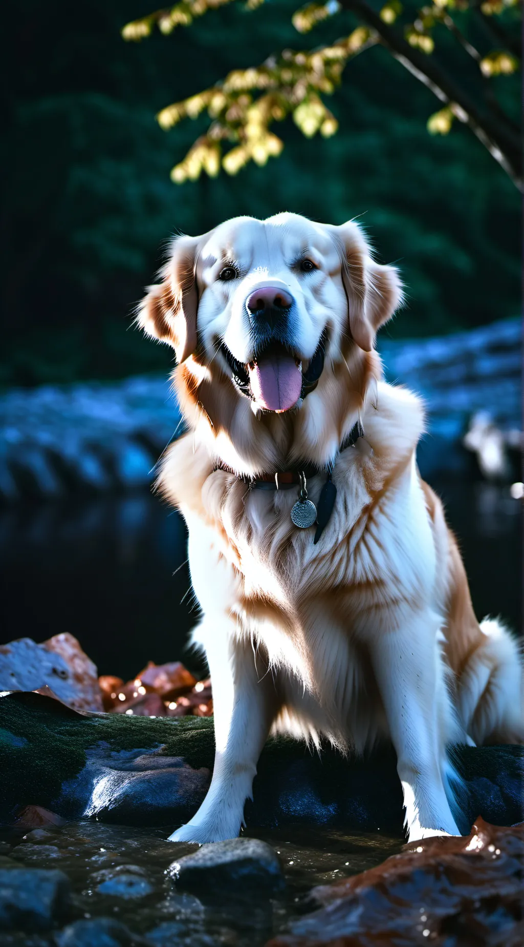ai character: Holy dog background