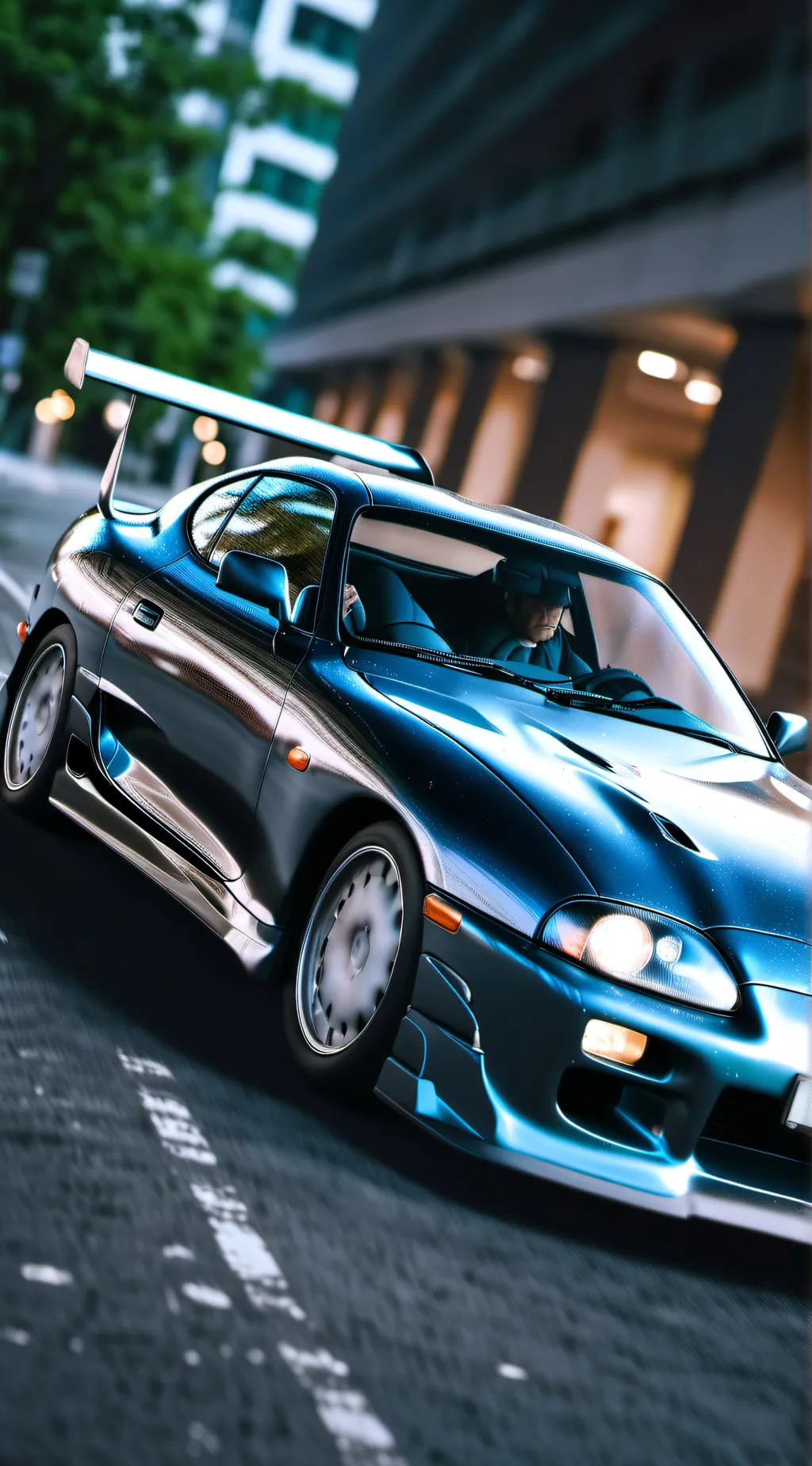 ai character: Supra exhaust  background