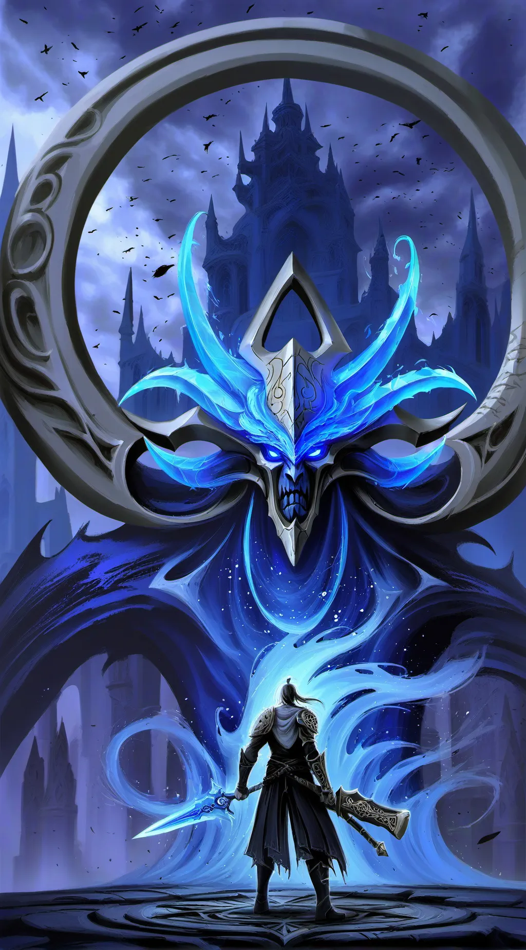 ai character: Water king background