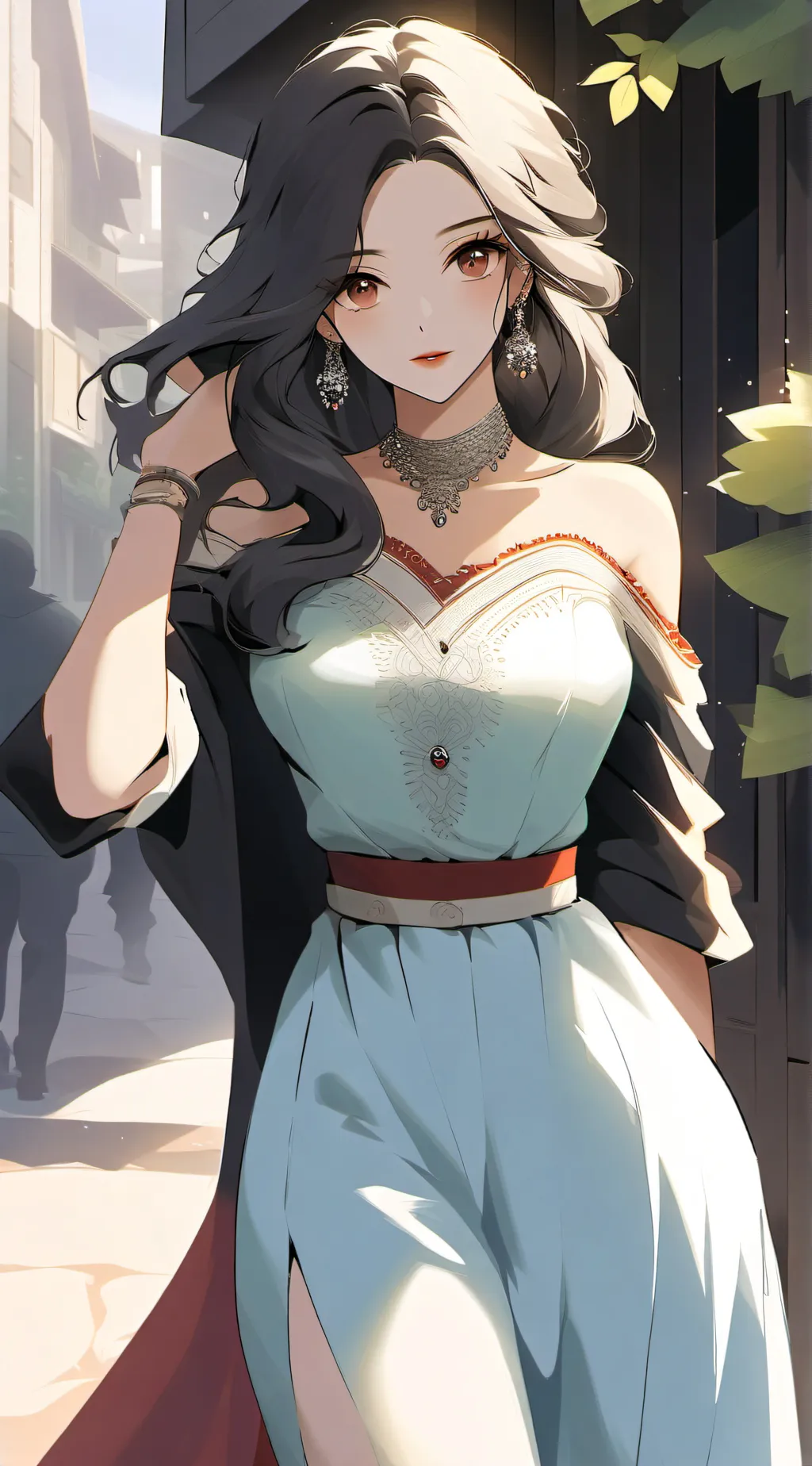 ai character: 蔷薇 background