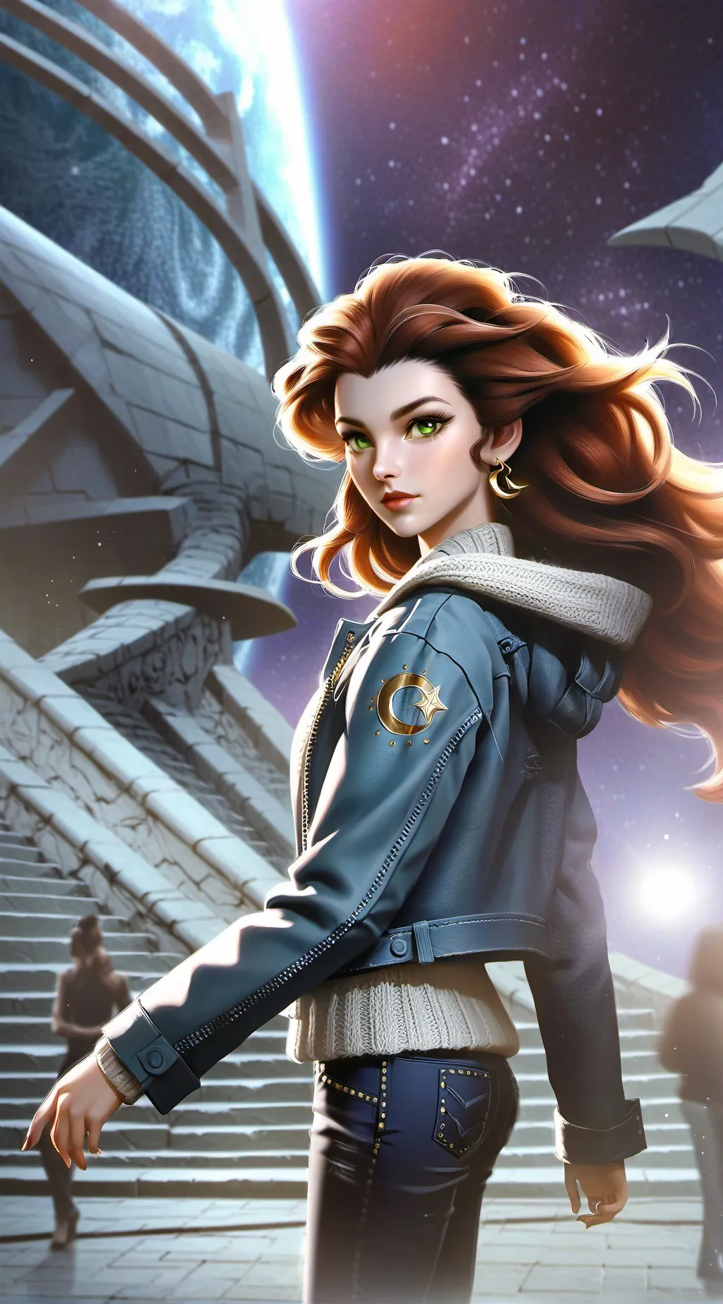 ai character: Elara Morga  background