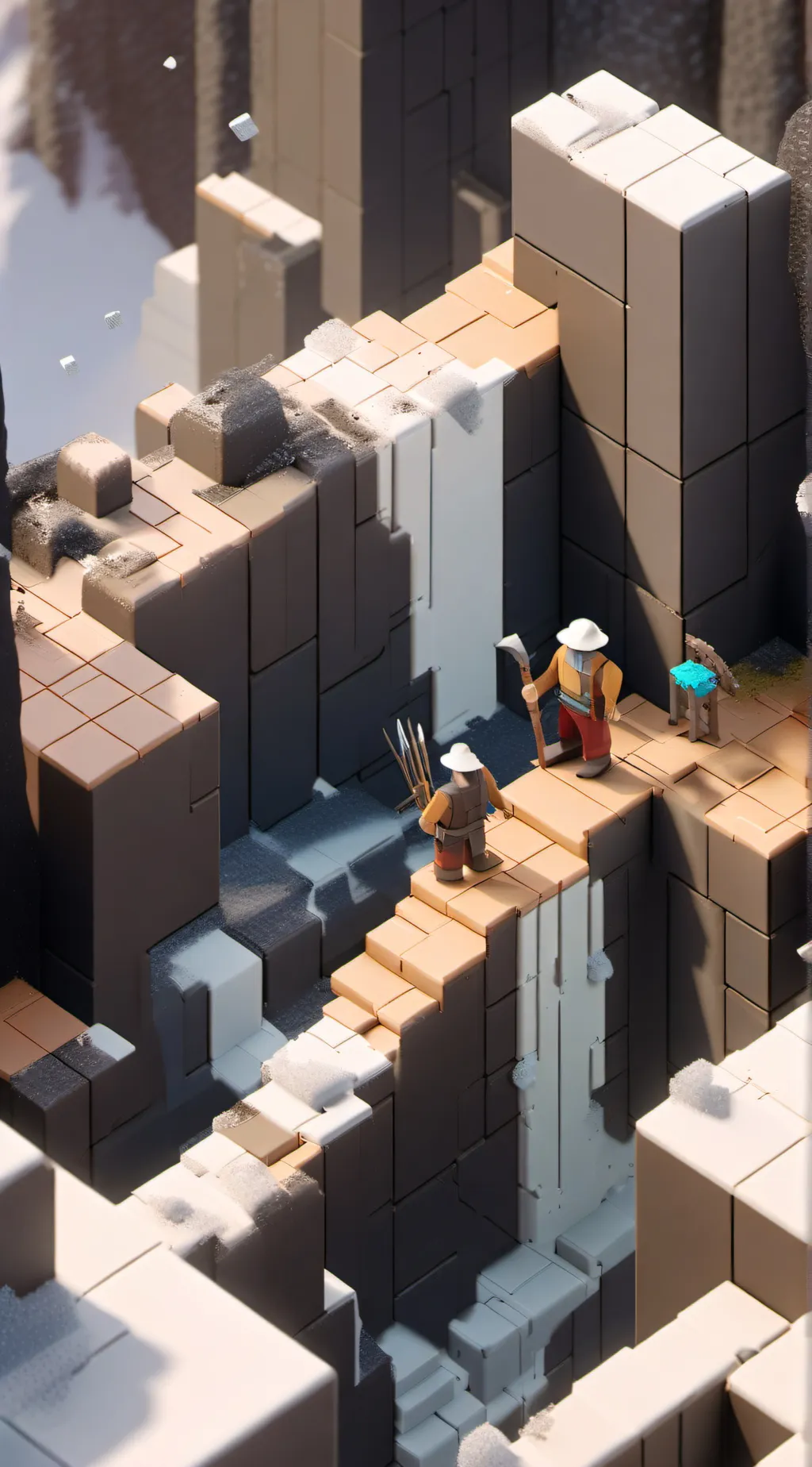 ai character: Tdac x Minecraft  background