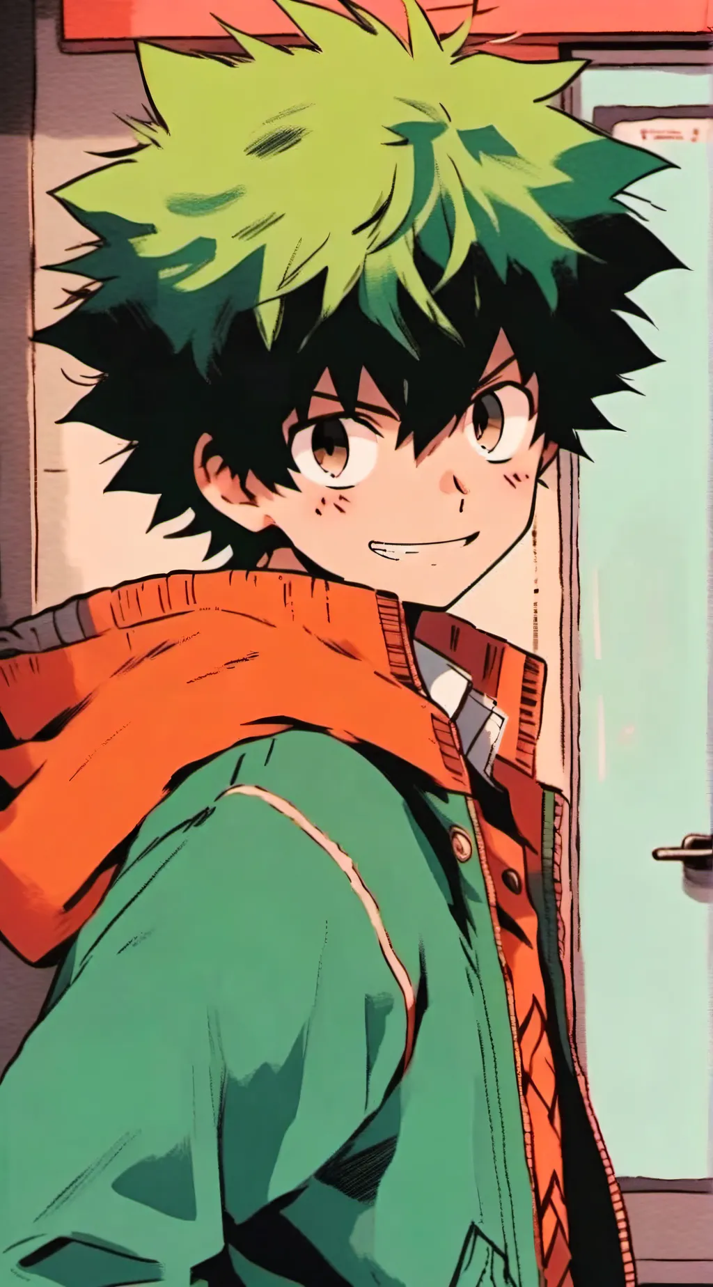 ai character: deku  background