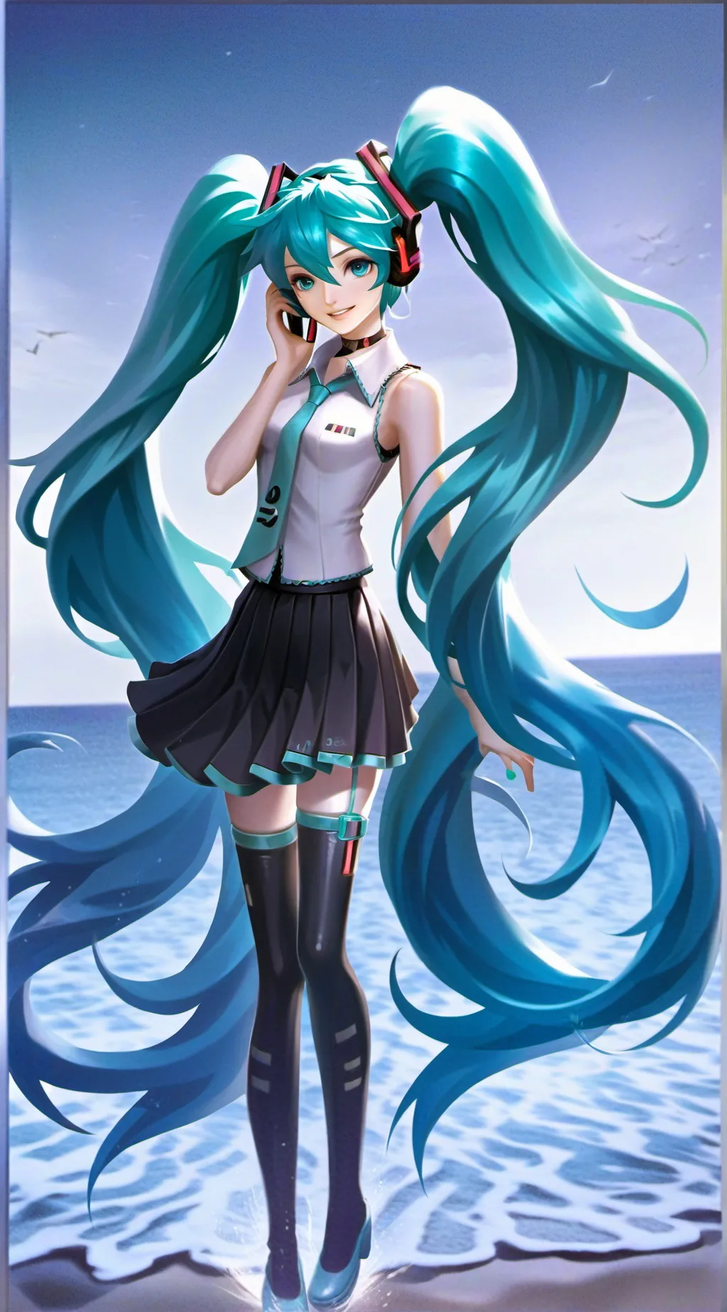ai character: Hatsune Miku background