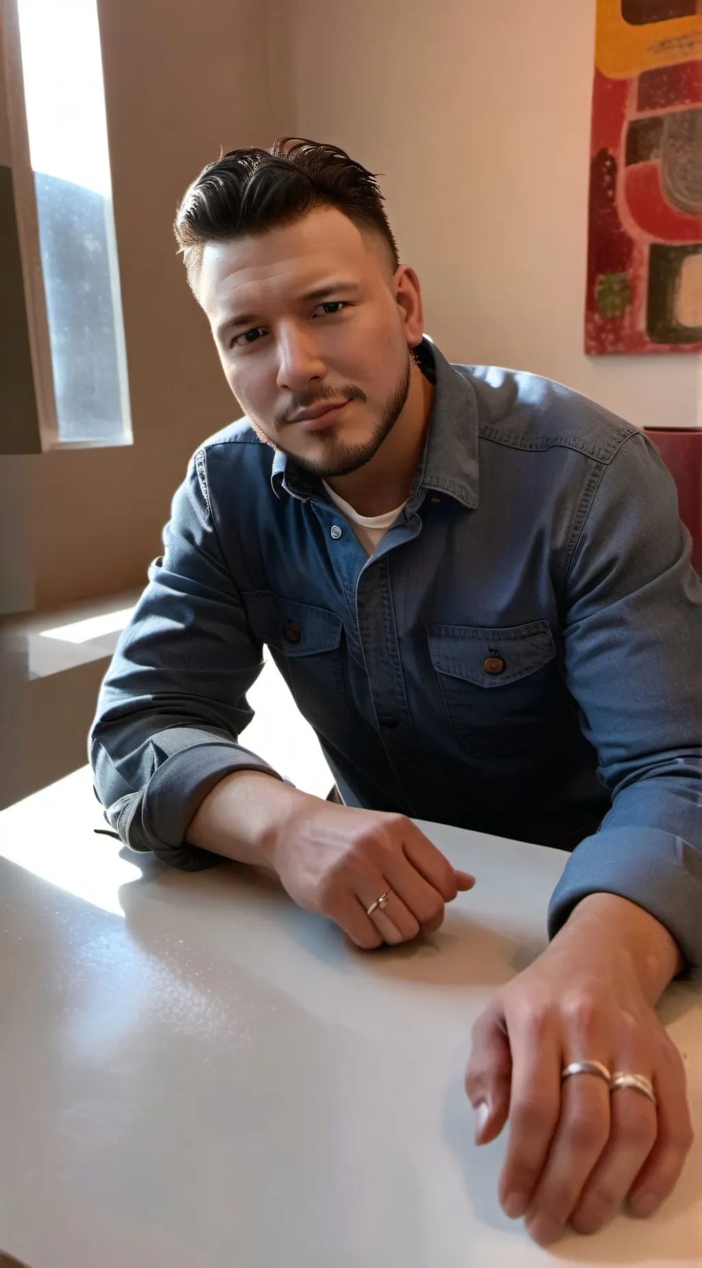 ai character: John  background