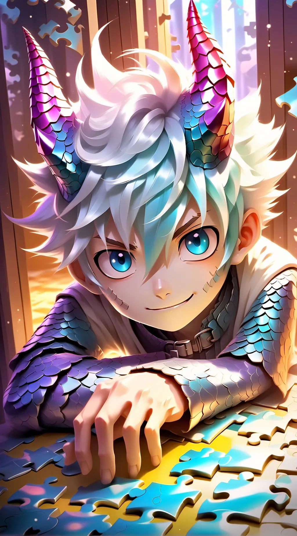 ai character: Blue-Horned Forgotten Friend background