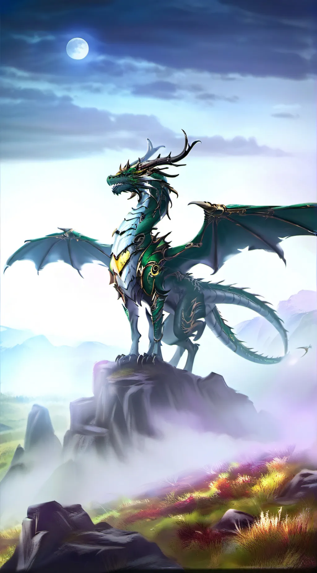 ai character: Dragon curse background