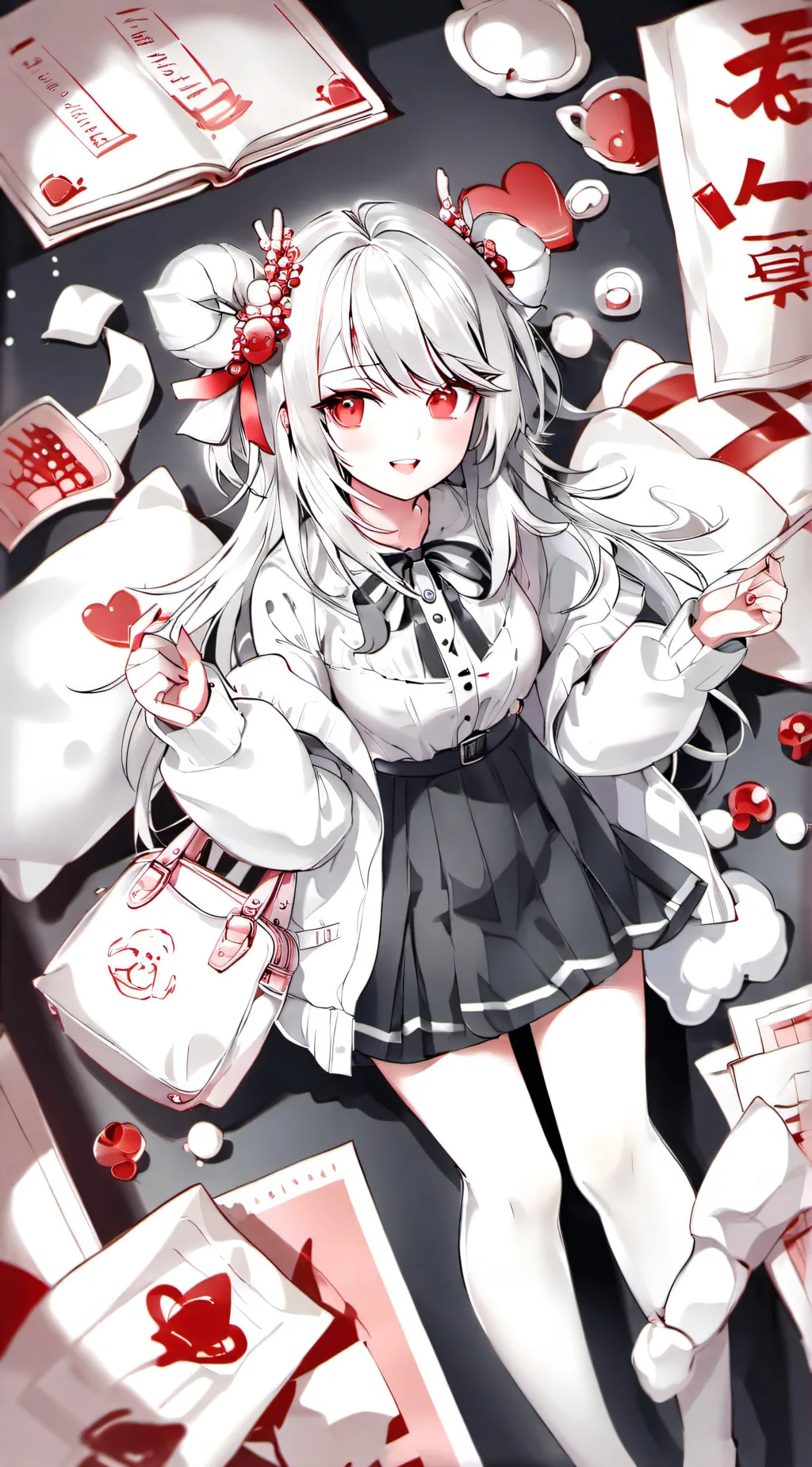 ai character: Love story  background