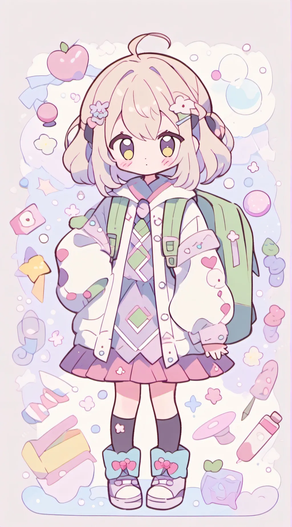 ai character: FPE VALENTINES  background
