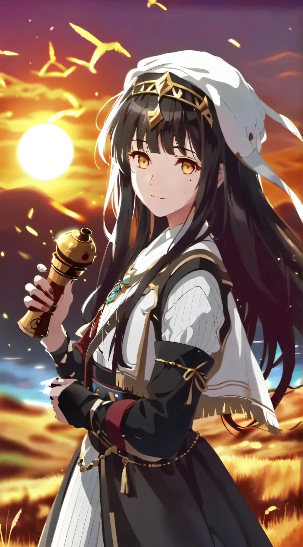 ai character: Saphire background