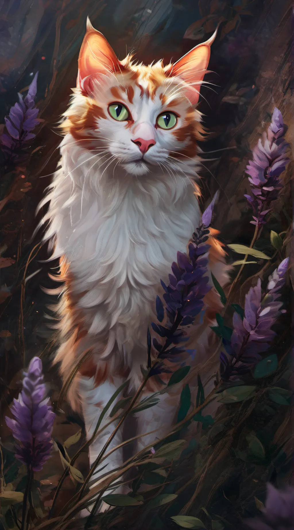 ai character: Lavenderwish background
