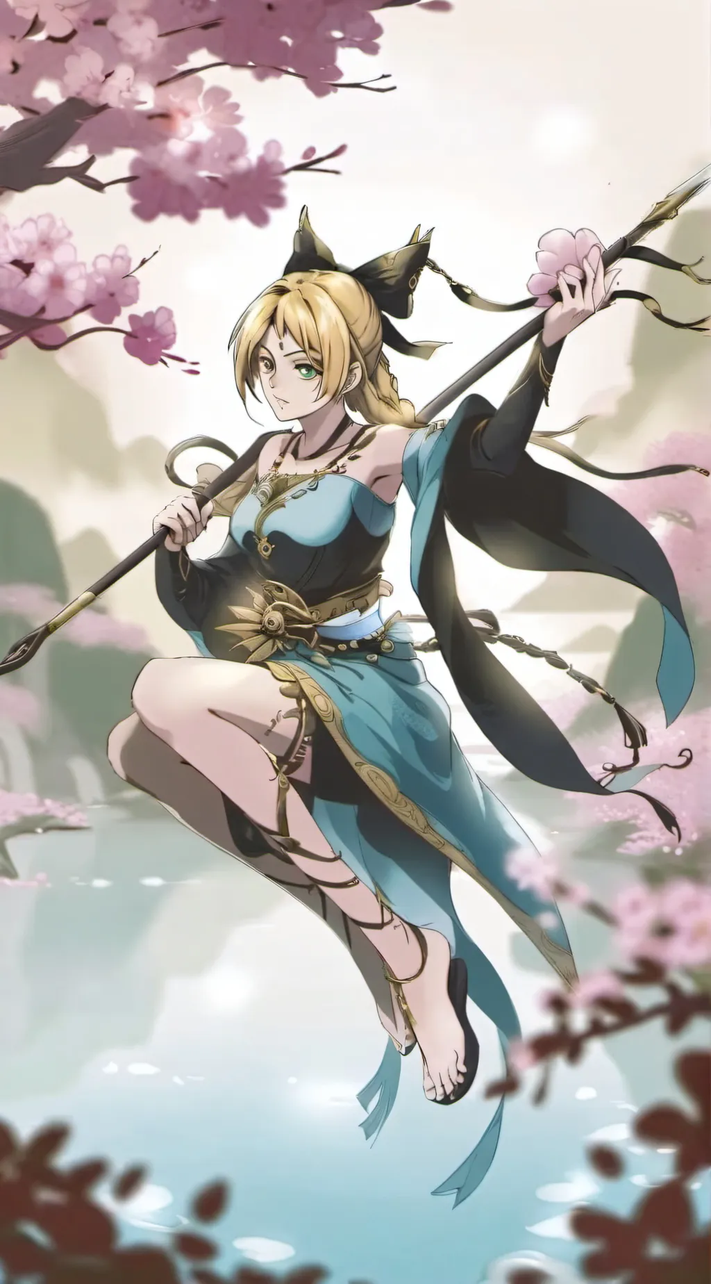 ai character: Jolyne coujo  background