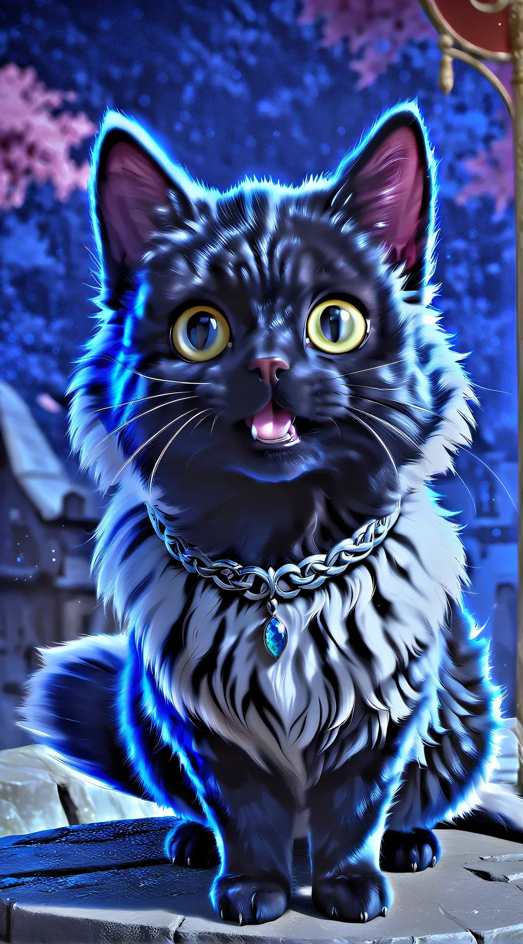 ai character: infector cat background