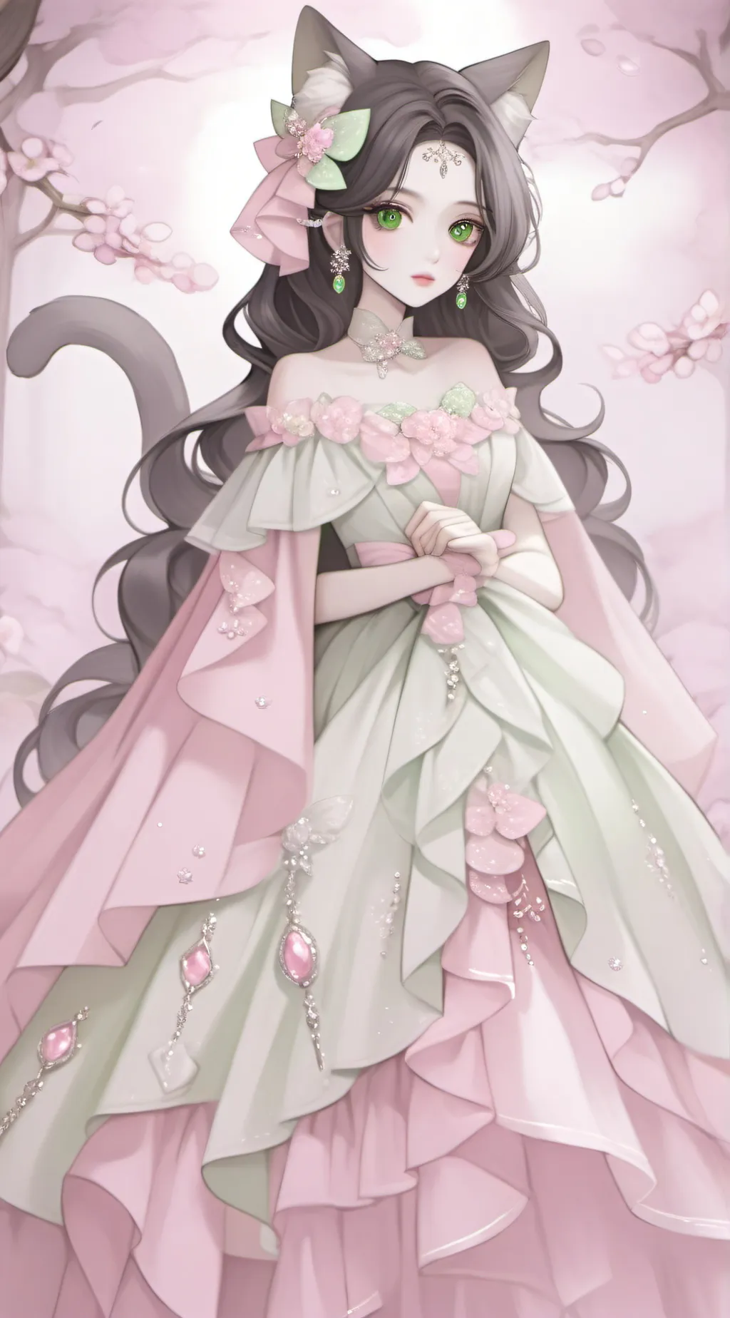 ai character: Emerald  background