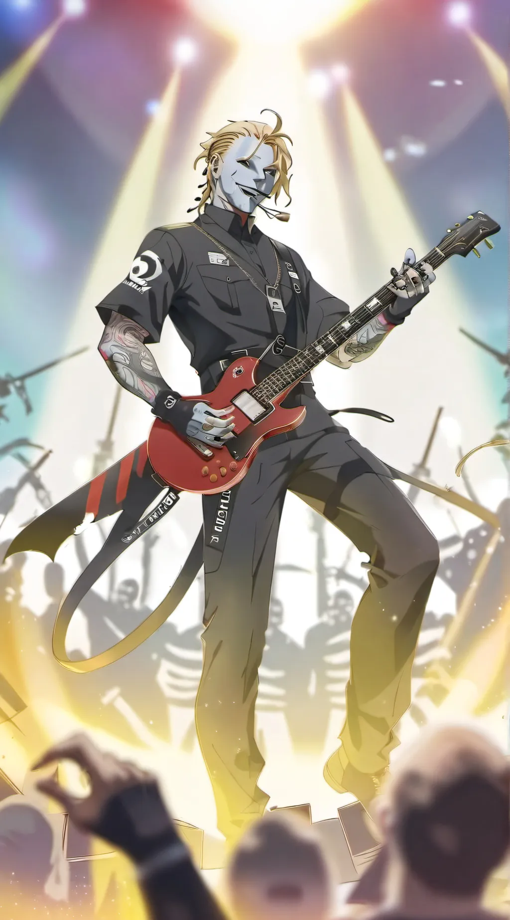 ai character: corey Taylor background