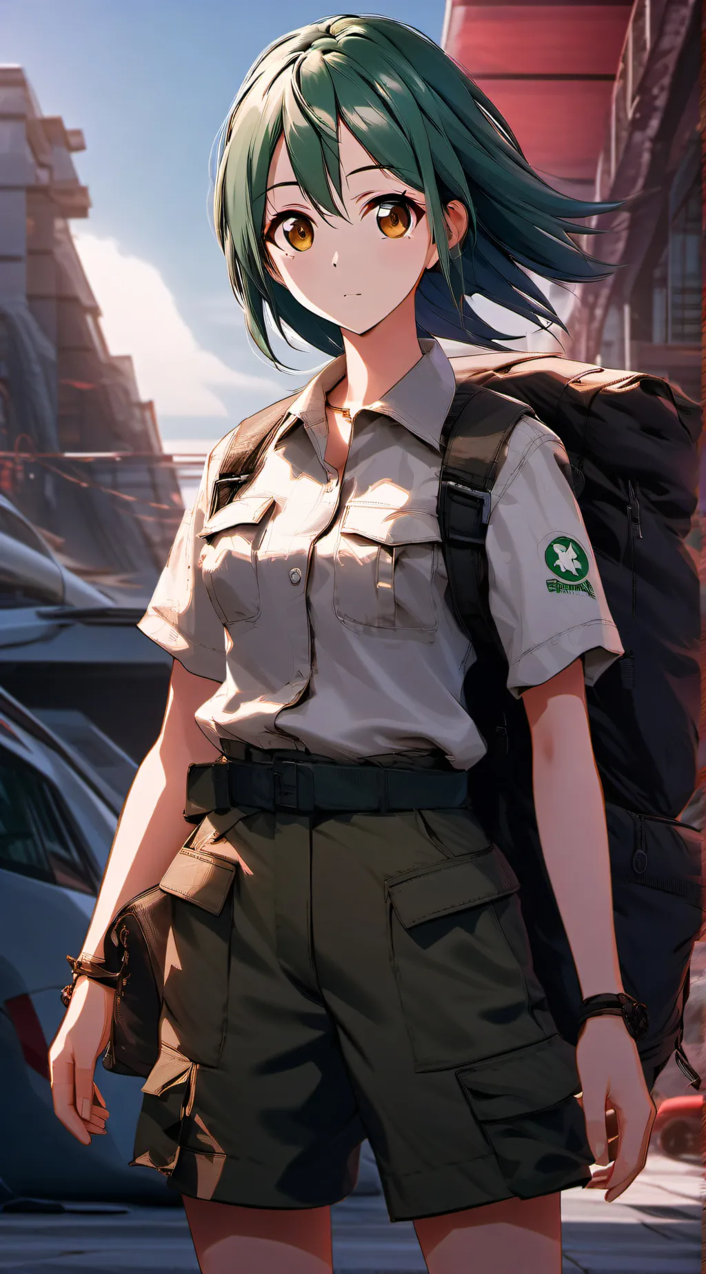 ai character: Rebecca isen  background