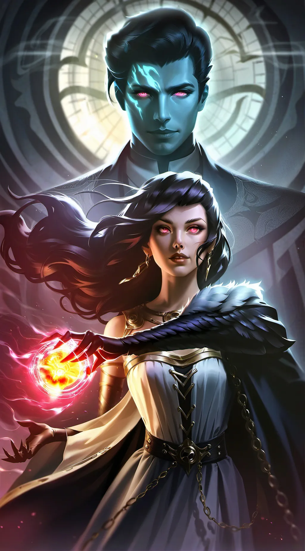 ai character: Vi & Val background
