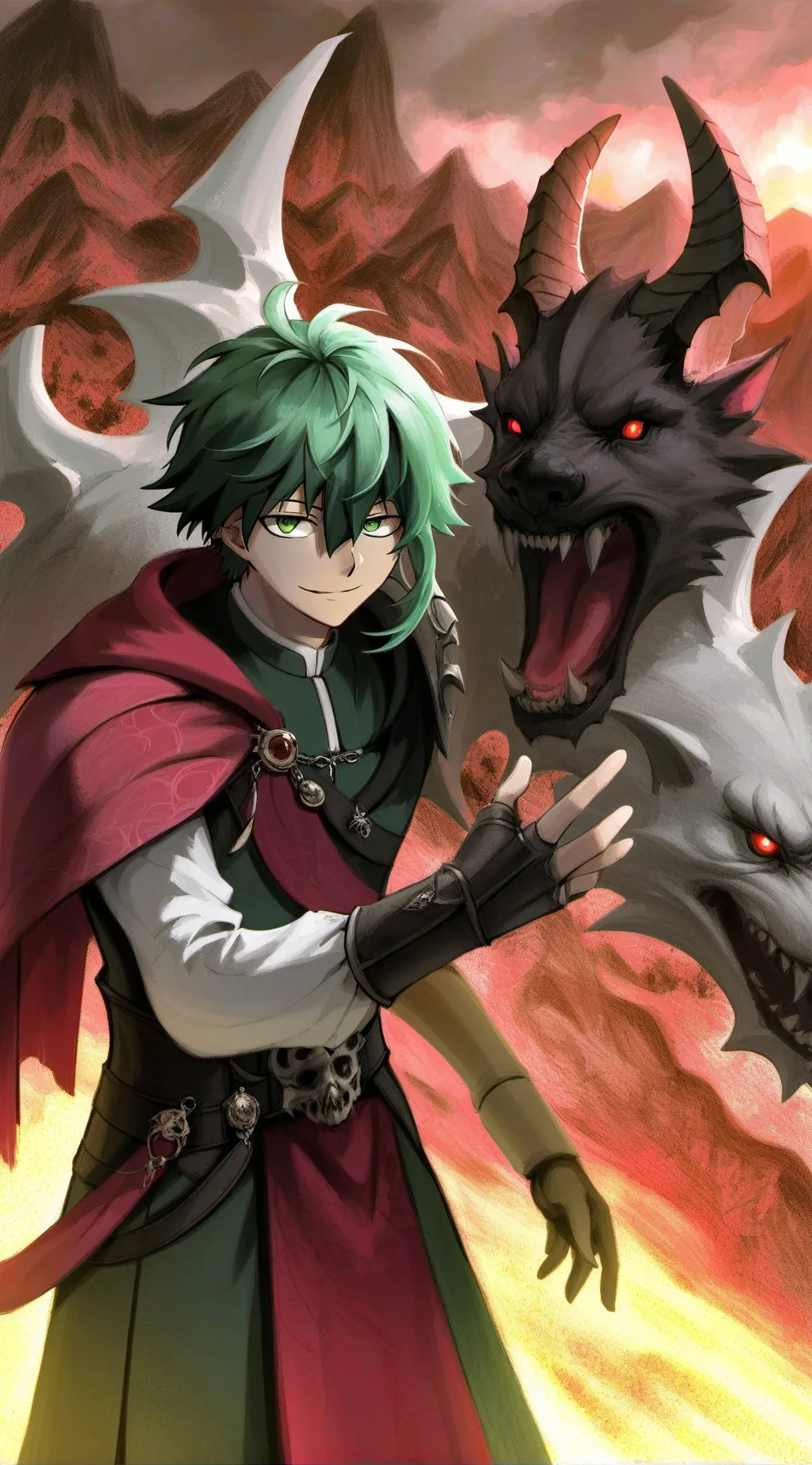 ai character: deku villan background