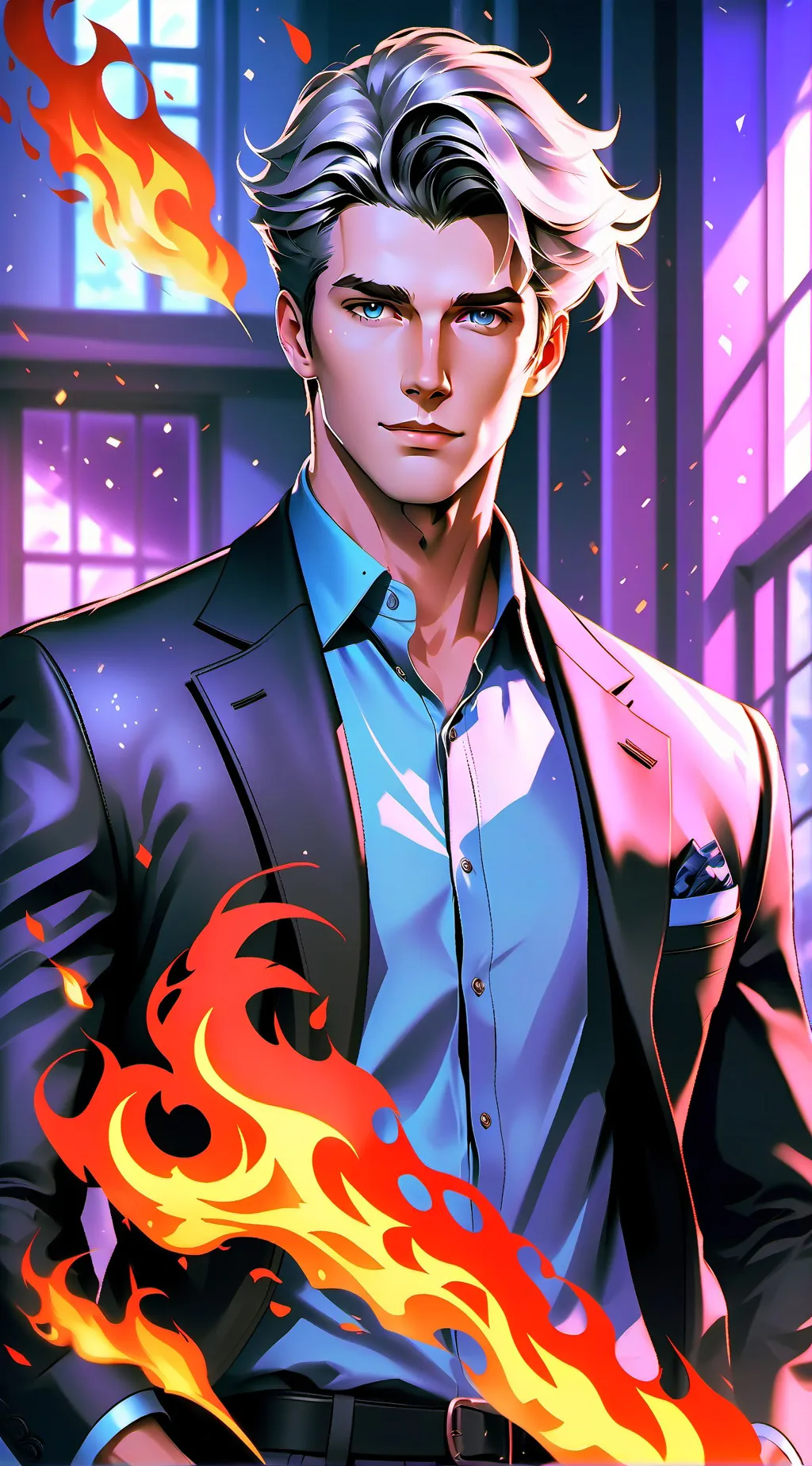 ai character: Fin background