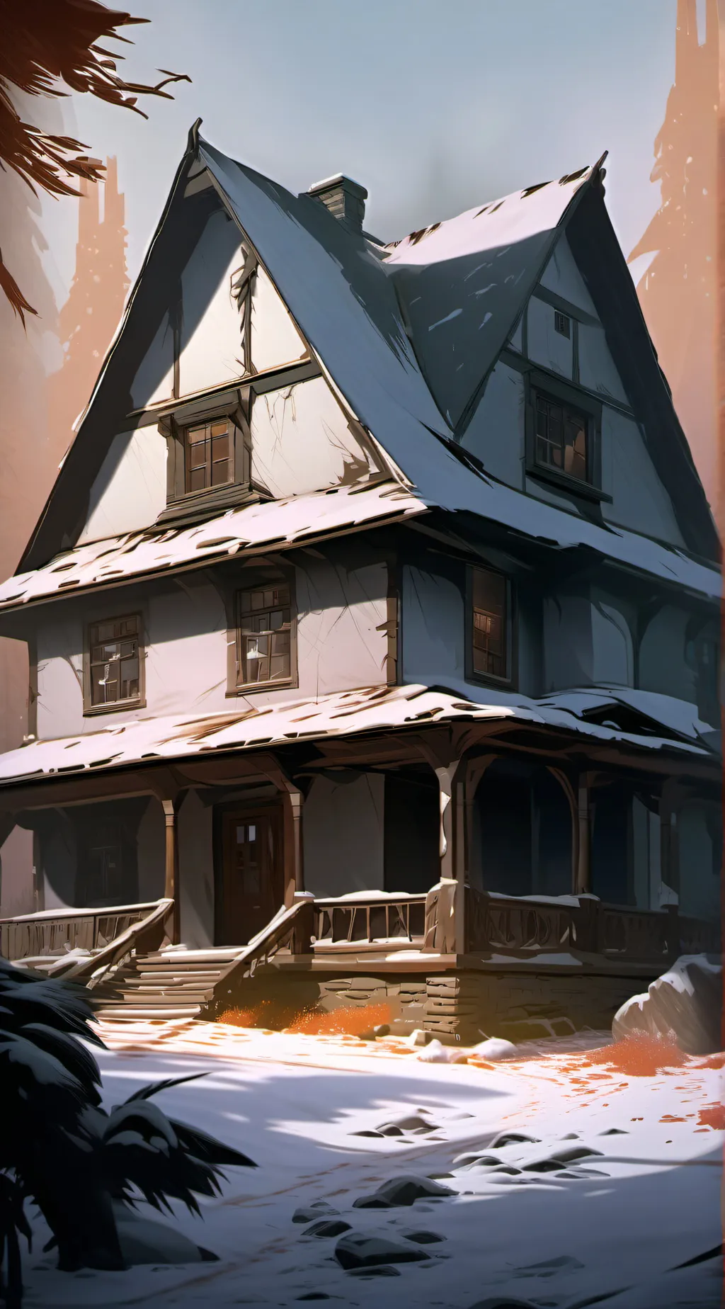 ai character: mha horror place background