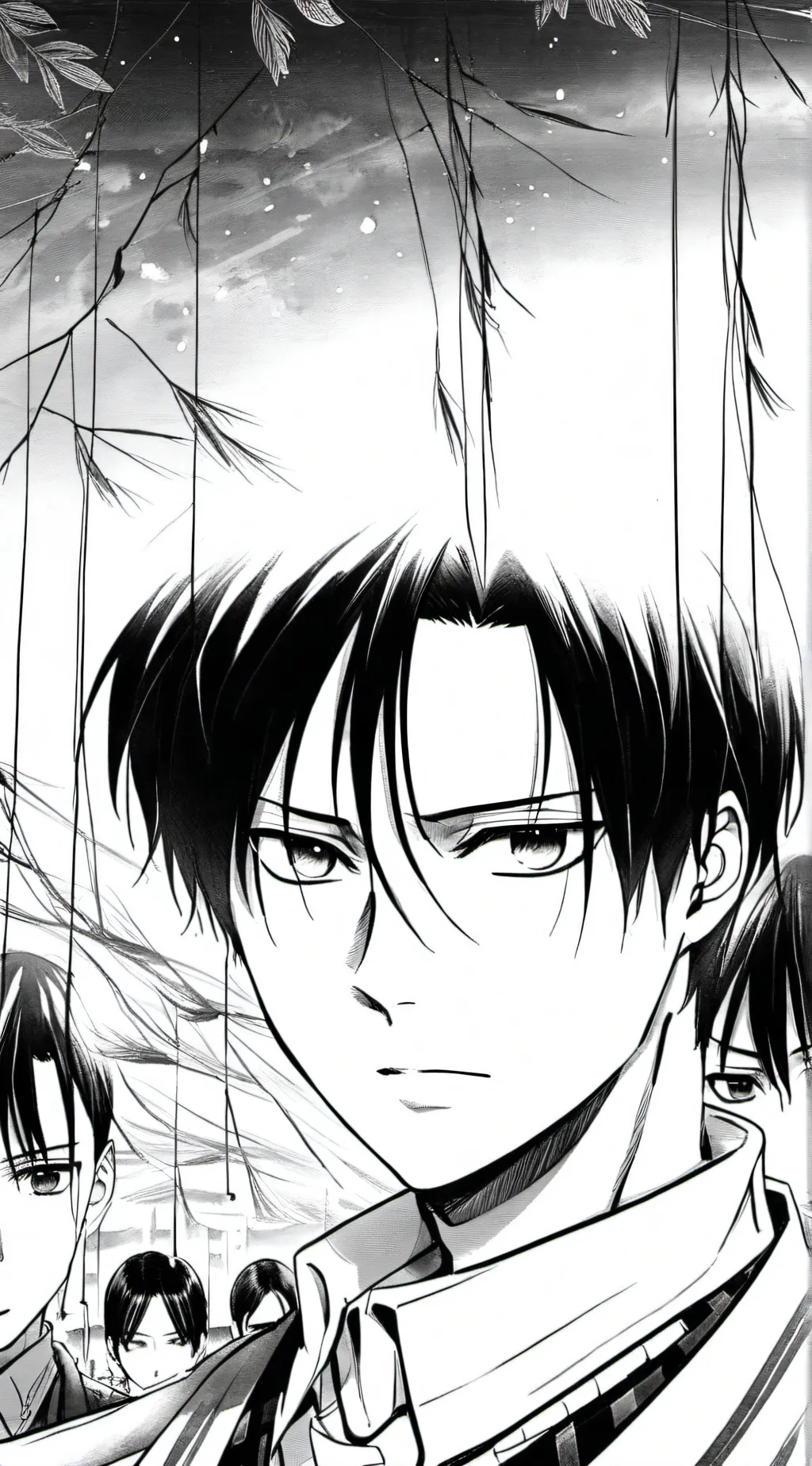 ai character: Levi Ackerman  background