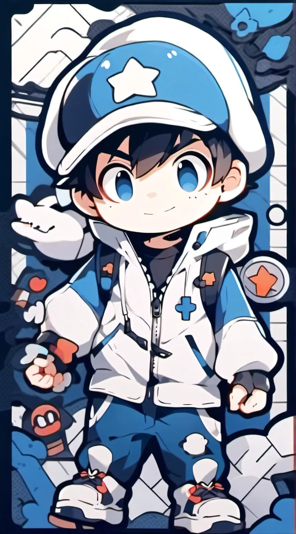ai character: Smg4  Crew background