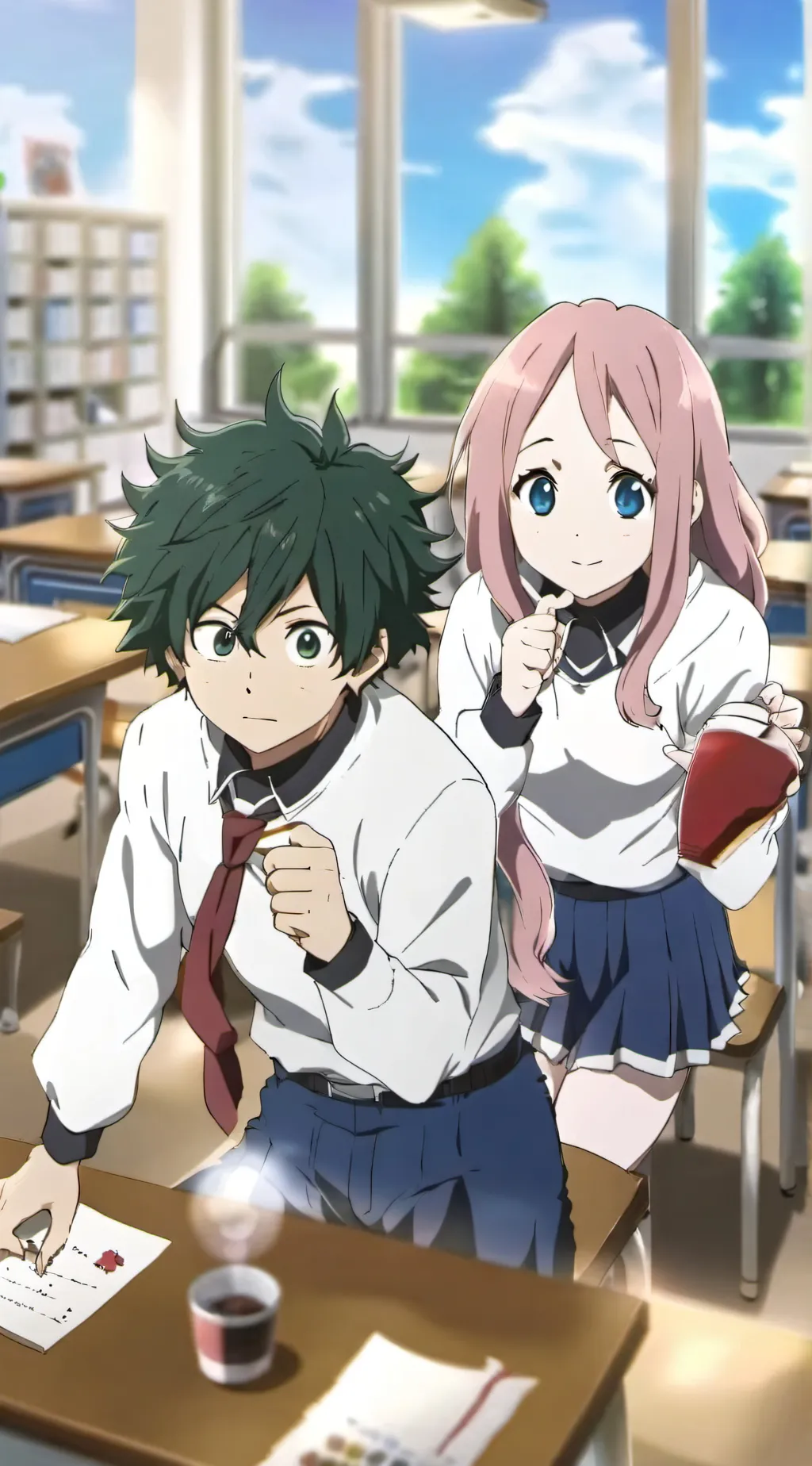 ai character: Mha background