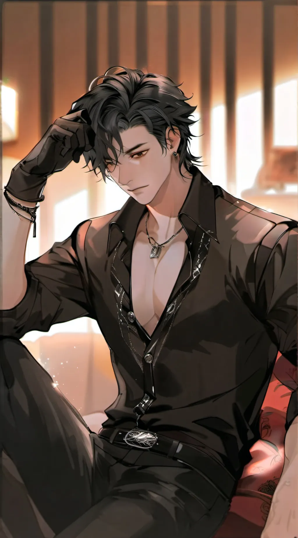 ai character: Axel  background