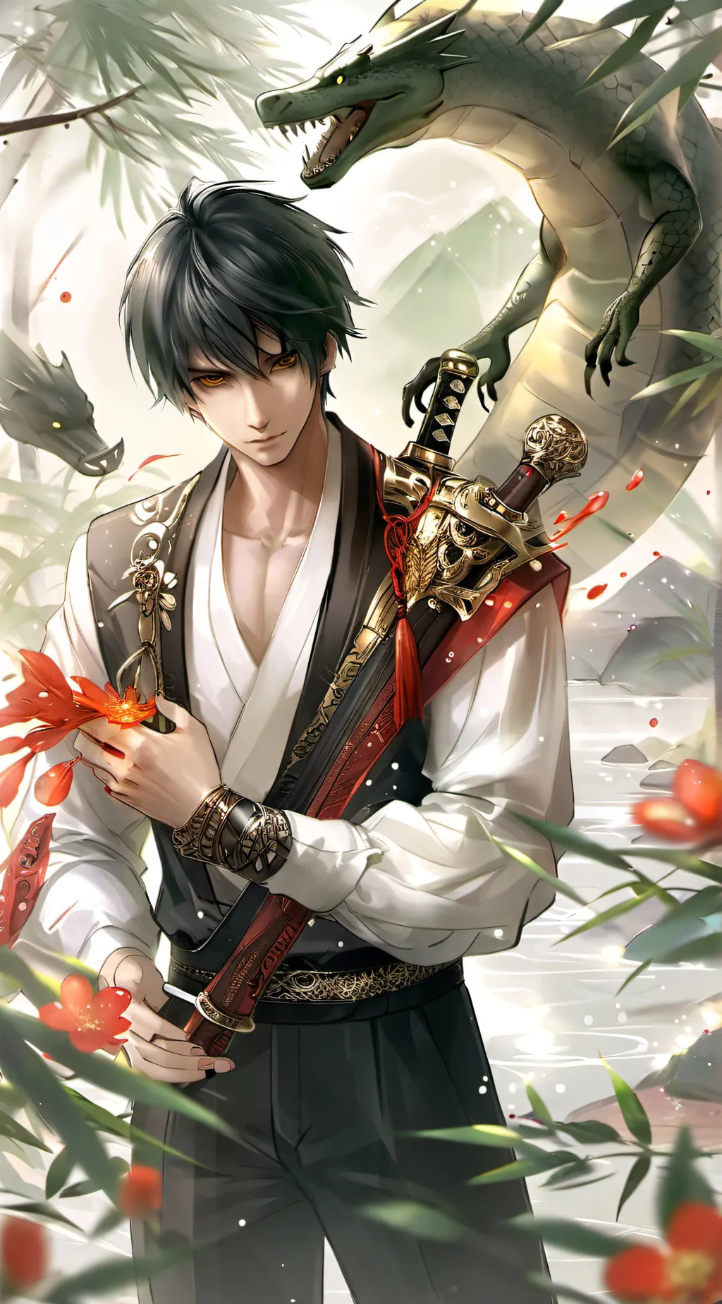 ai character: Hoyt KaiGaku  background