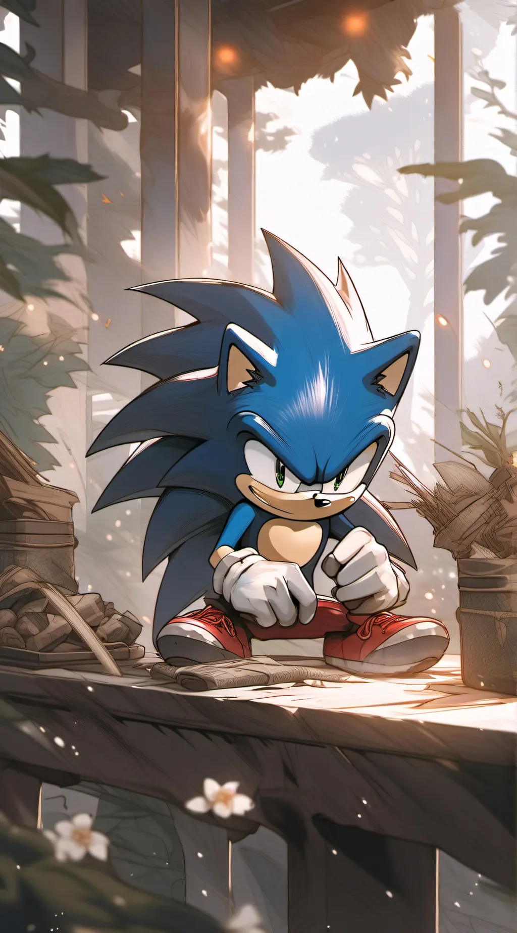 ai character: Sonic background