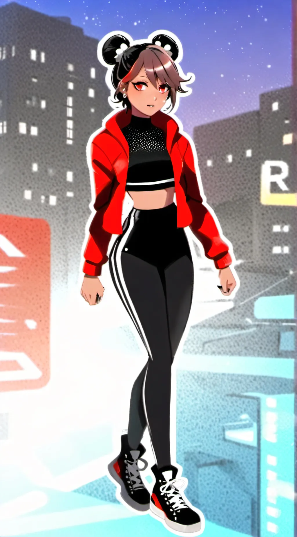 ai character: Shadynoir au background