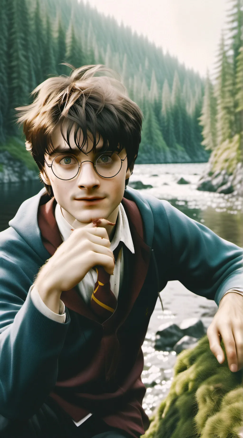 ai character: battle of Hogwarts background
