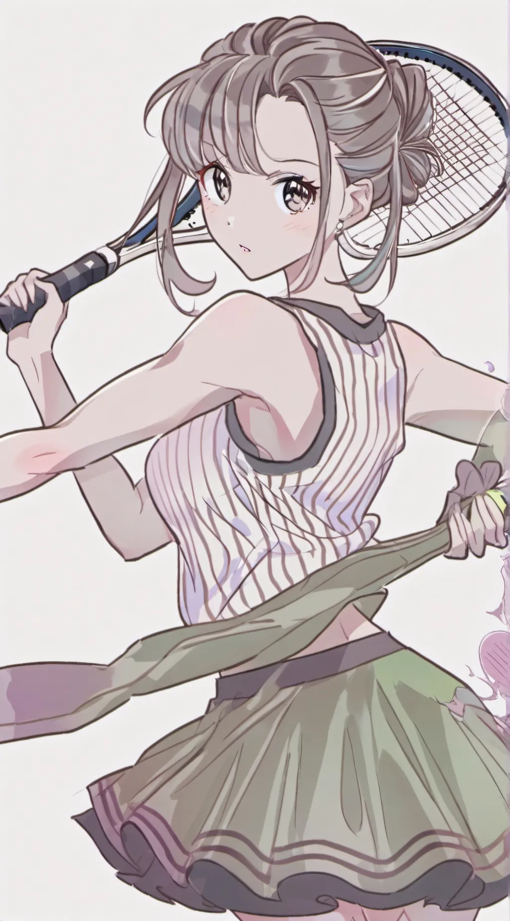 ai character: MHA tennis tryout background